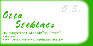 otto steklacs business card